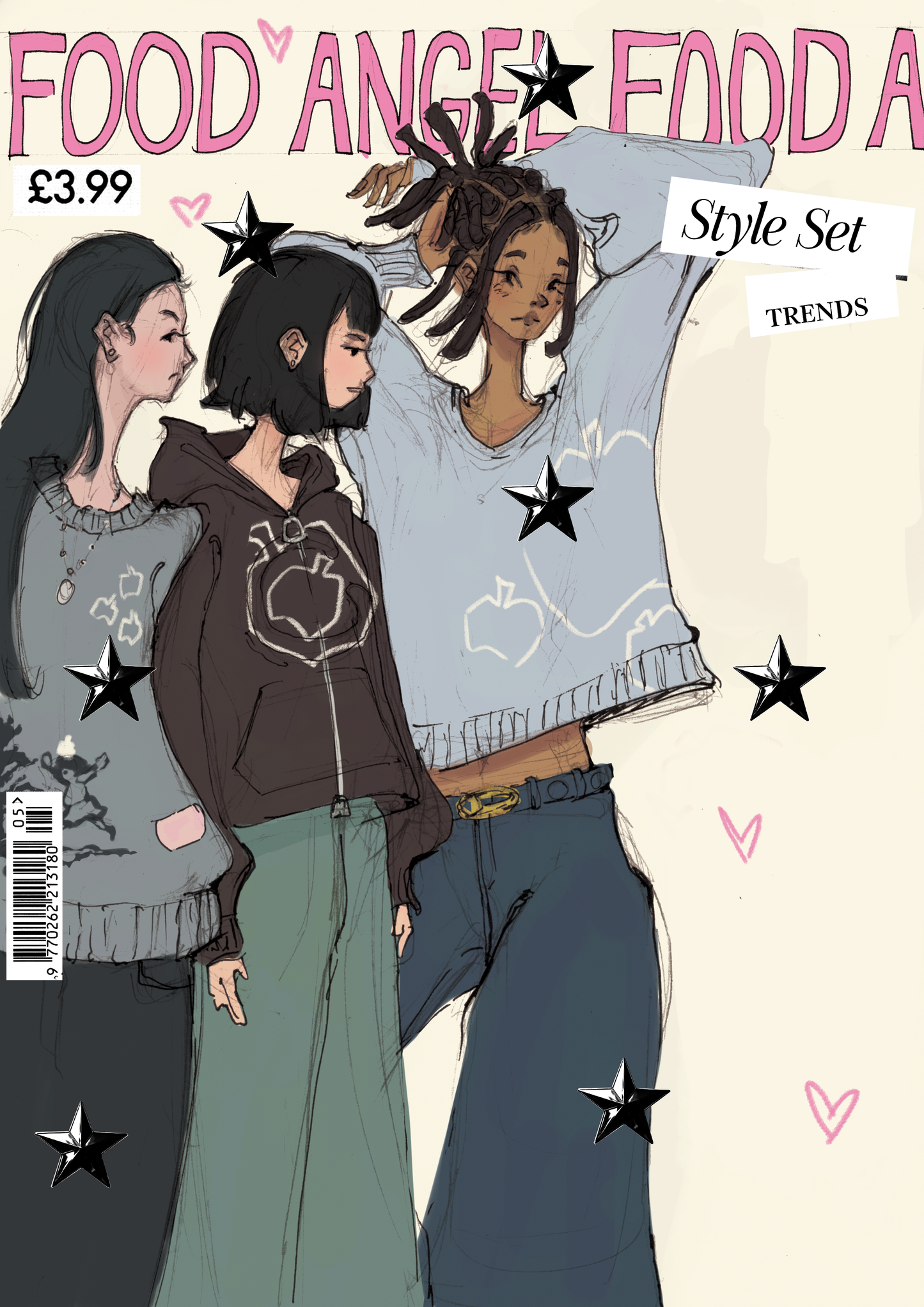 THREE APPLE AiNGEL - A5 ART PRINT