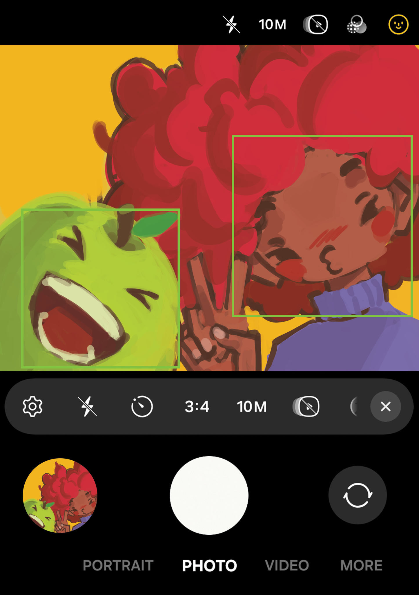 APPLE GIRL SELFIE - A6 ART PRINT