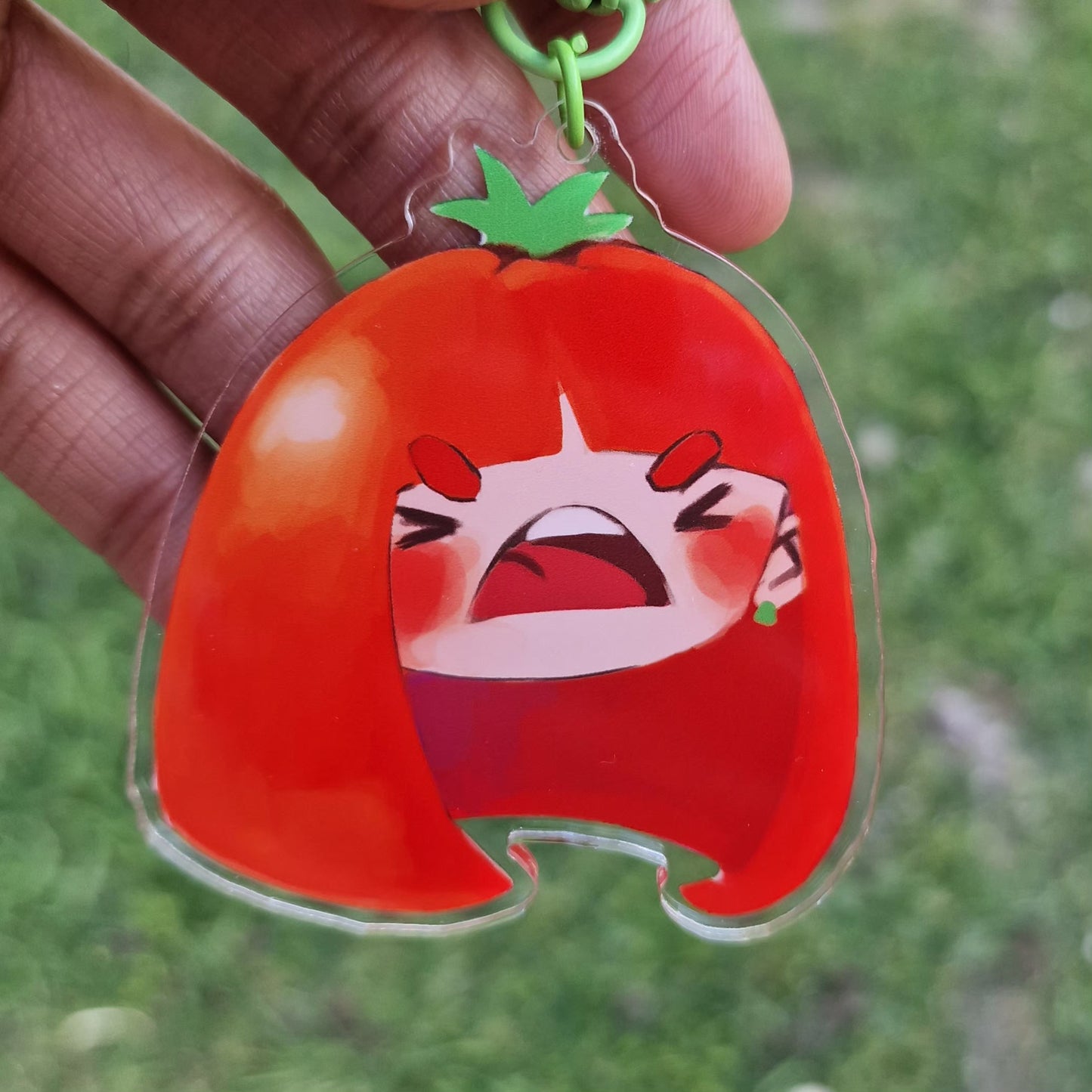 TINA THE TOMATO KEYCHAIN