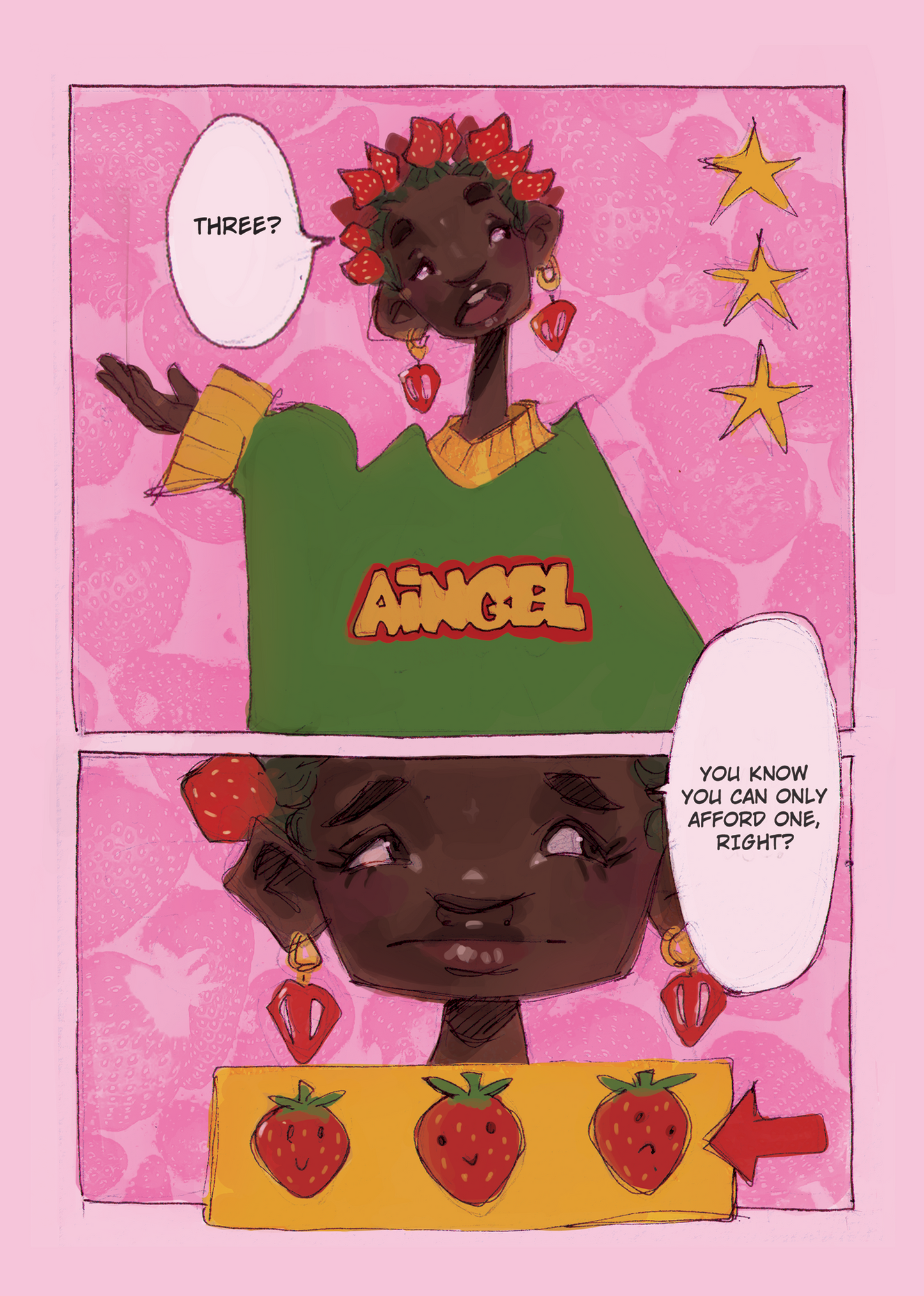 EXPENSIVE STRAWBERRY - A5 ART PRINT