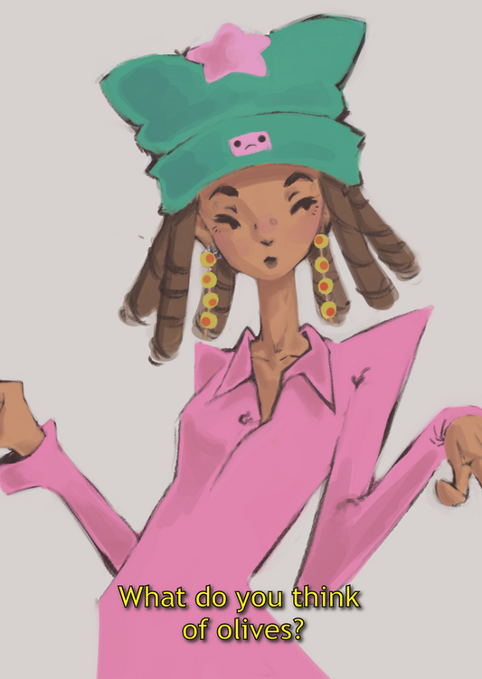 OLIVE AiNGEL - A6 ART PRINT